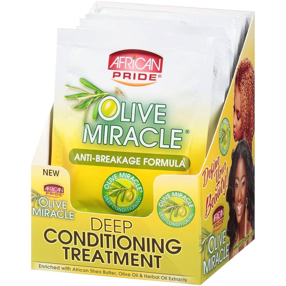 African Pride Olive Miracle Aloe Vera Deep Treatment Conditioner Sachet 1.5oz
