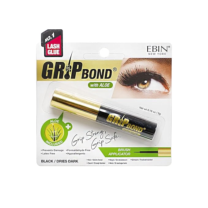 EBIN Grip Bond Eyelash Glue - Aloe Black 5g