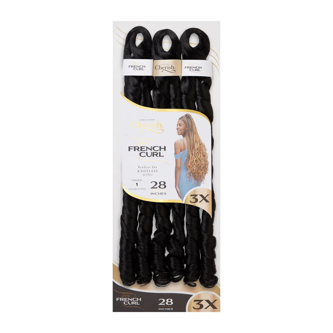 Cherish 3X Spiral French Curl Bulk 28in