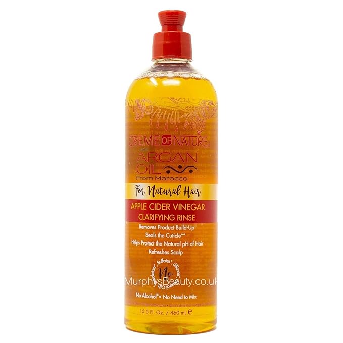 Creme of Nature Argan Oil Apple Cider Vinegar Clarifying Rinse 15.5oz