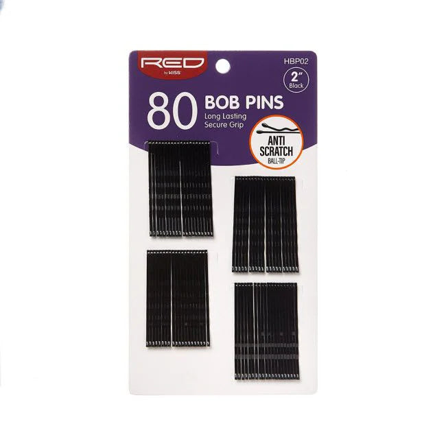 Red by Kiss Bob Pins 80pc 2in HBP02
