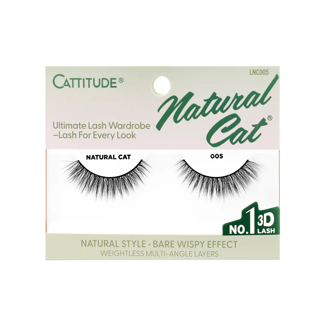 EBIN Cattitude Eyelashes - Natural Cat 005