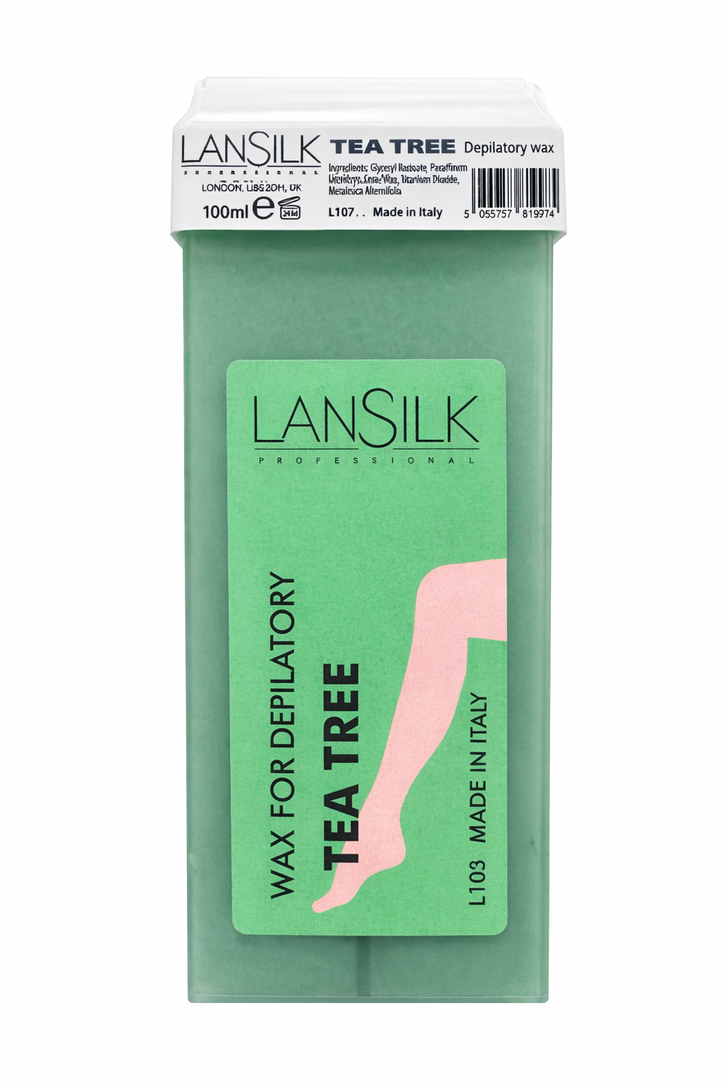 Lansilk Wax Cartridge - Tea Tree 100ml