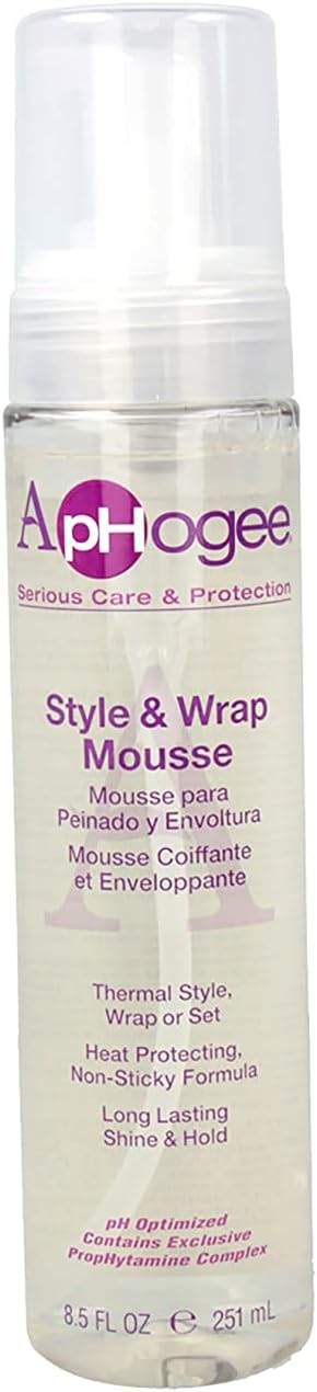 Aphogee Style and Wrap Mousse 8.5oz