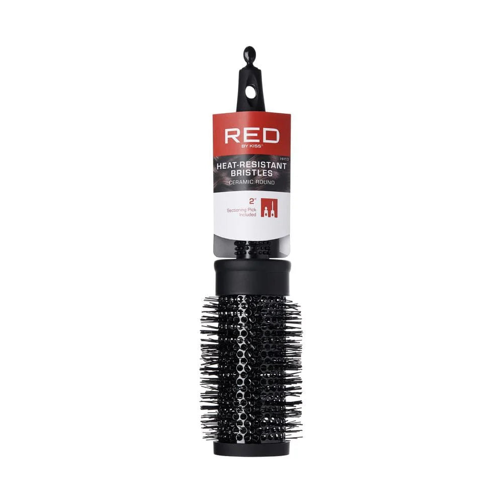 Red by Kiss Heat Resistant Ceramic Round Bristles Brush 2in HH13