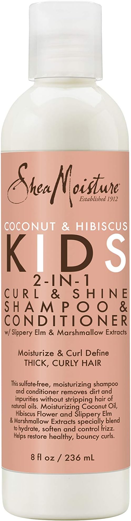 Shea Moisture Kids Coconut and Hibiscus 2 in 1 Shampoo and Conditioner 8oz