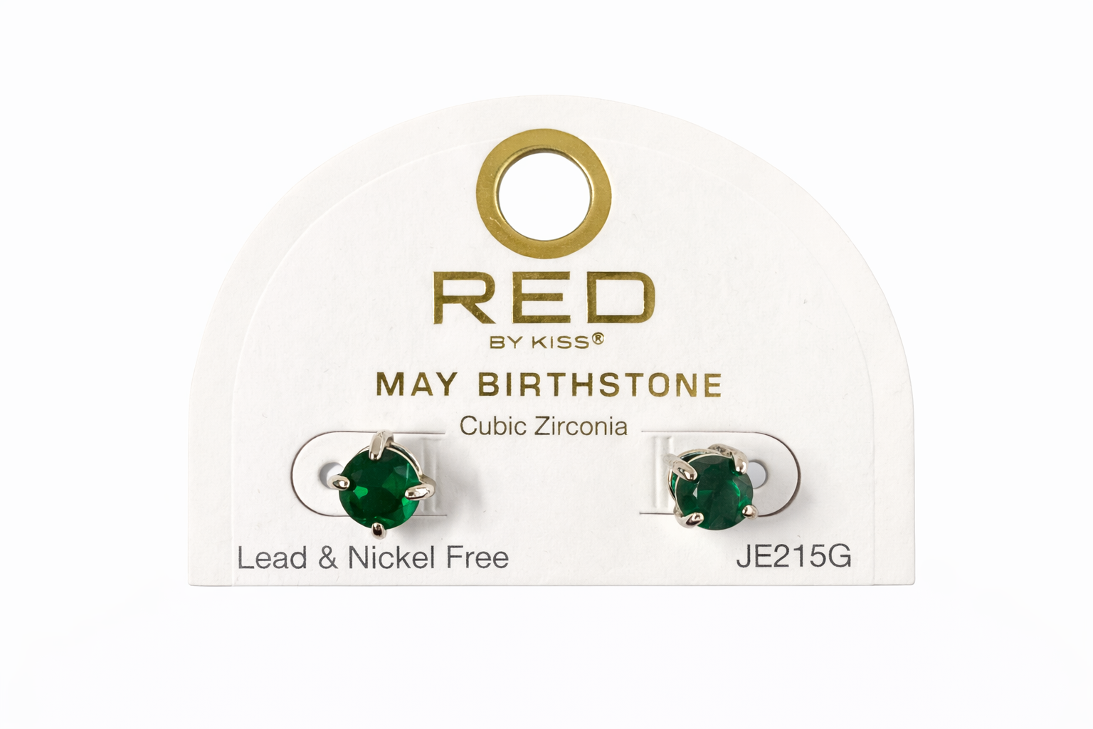 Red by Kiss Cubic Zirconia Birthstone Earrings May JE215G