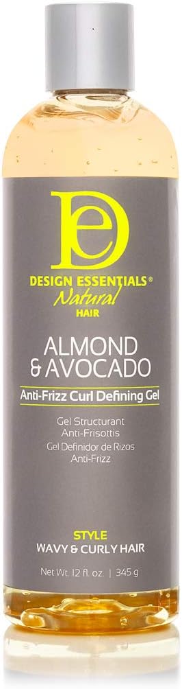 Design Essentials Almond and Avocado Anti Frizz Curl Defining Gel 12oz