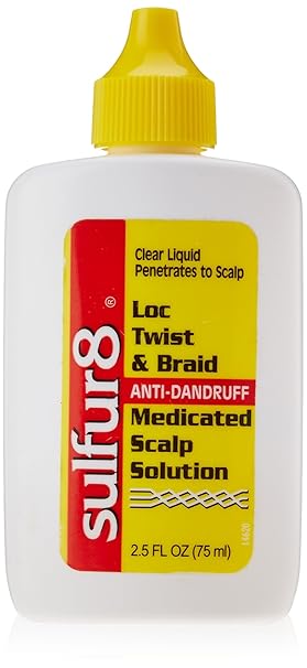 Sulfur 8 Loc Twist and Braid Medicated Scalp Solution 2.5oz