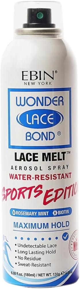 Ebin Wonder Lace Bond Lace Melt Spray Sports Edition 180ml