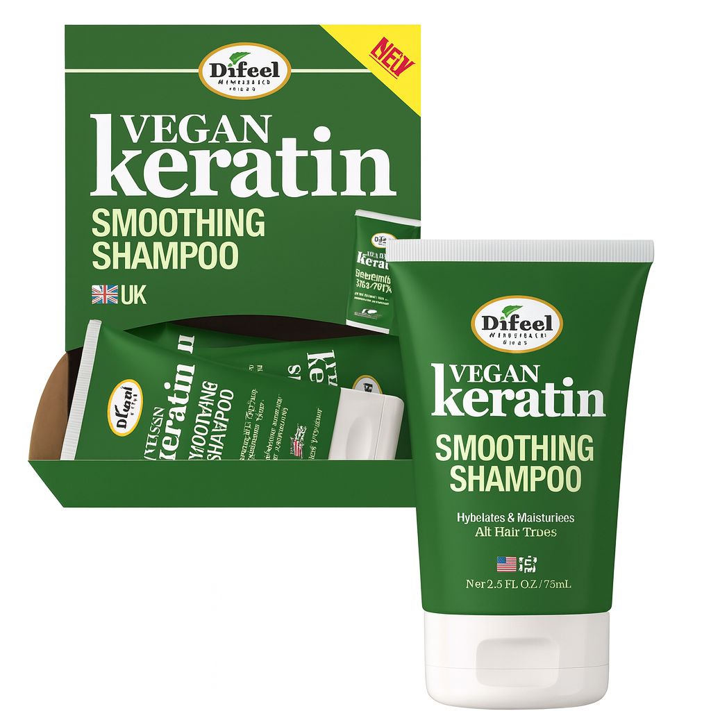 Difeel Vegan Keratin Smoothing Shampoo 2.5oz