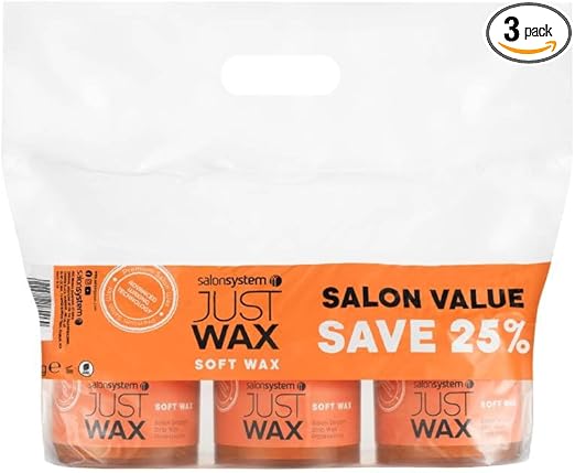 Salon System Just Wax Soft Wax 450g 3 Pack