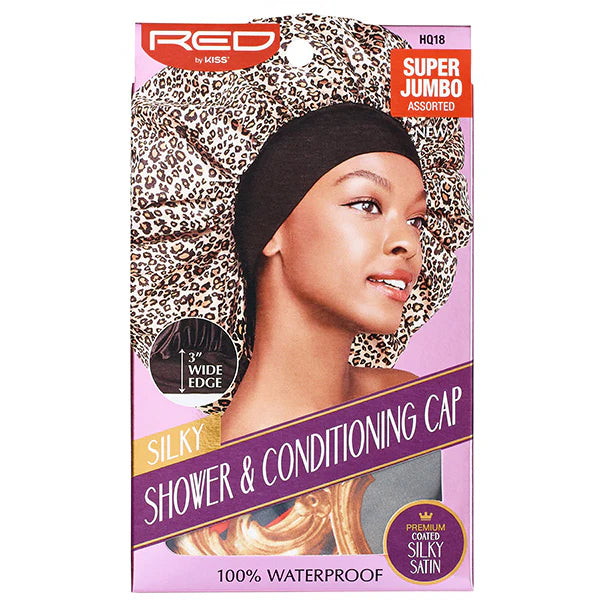 Red by Kiss Silky Shower and Conditioning Cap Super Jumbo Assorted HQ18