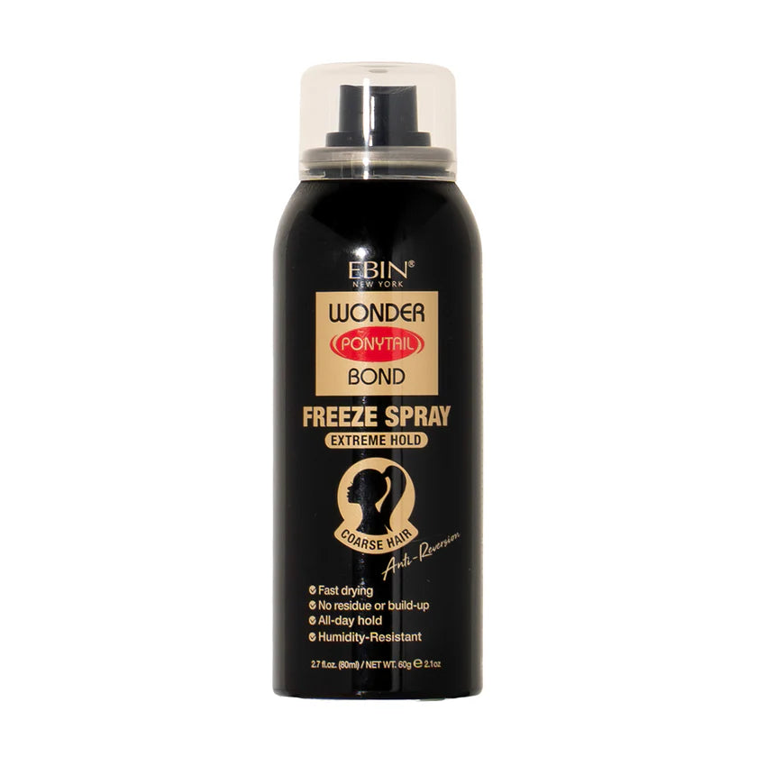 EBIN Wonder Ponytail Bond Freeze Spray Extreme Hold Coarse Hair 80ml
