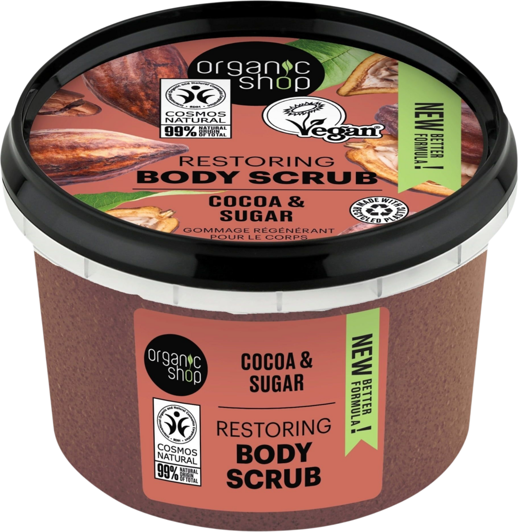 Organic Shop Cocoa and Sugar Restoring Body Scrub 250ml