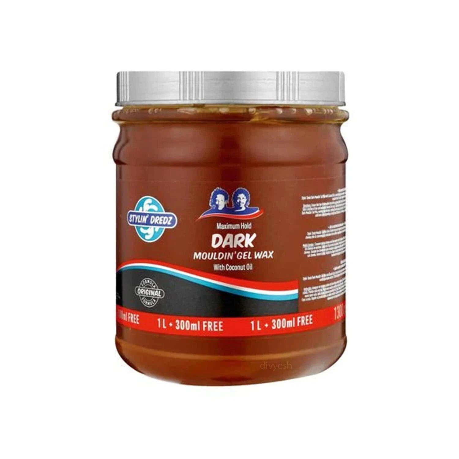Stylin Dredz Dark Mouldin Gel Wax 1L