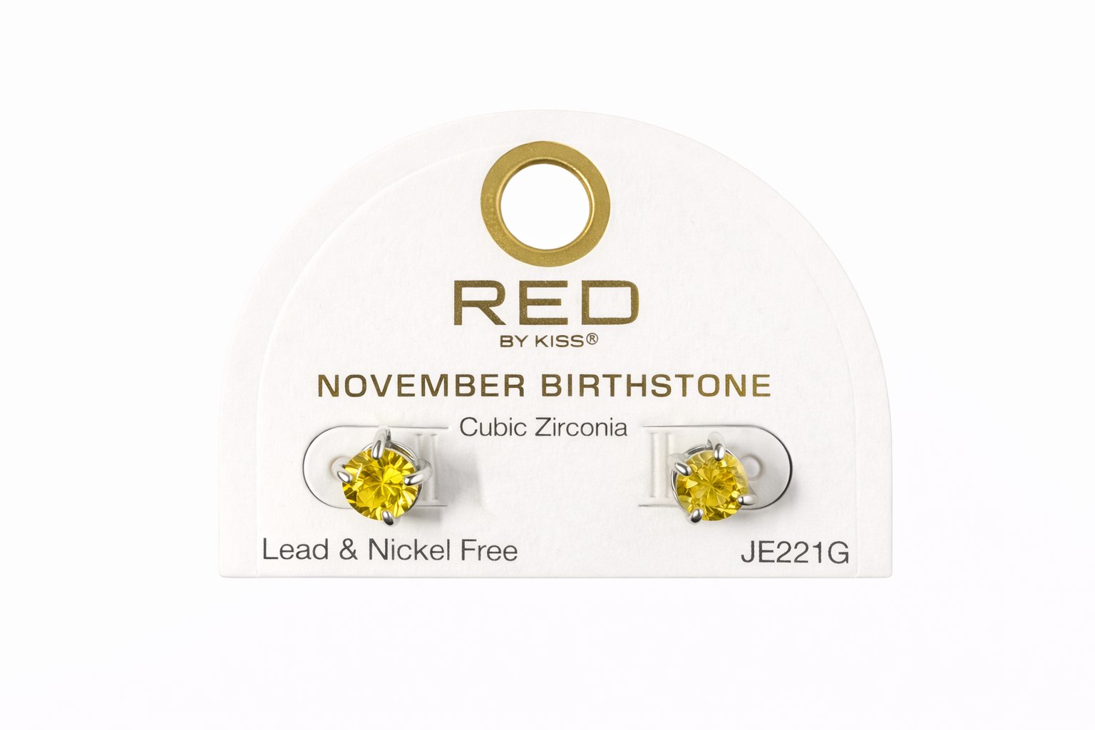 Red by Kiss Cubic Zirconia Birthstone Earrings November JE221G