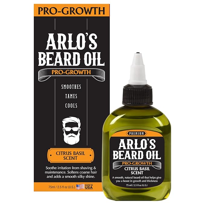 Arlo's Pro Growth Beard Oil - Citrus Basil 75ml