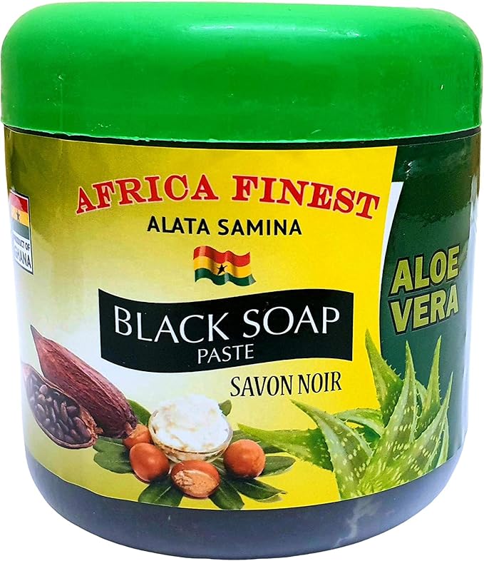 Africa Finest Alata Samina Black Soap Paste - Aloe Vera 450g