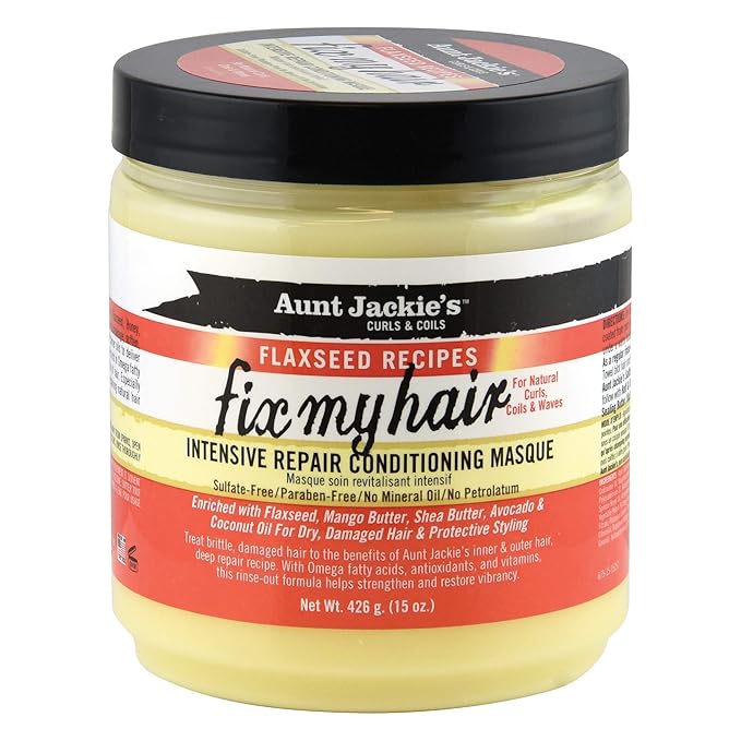 Aunt Jackies Fix My Hair Intensive Repair Conditioning Masque 15oz