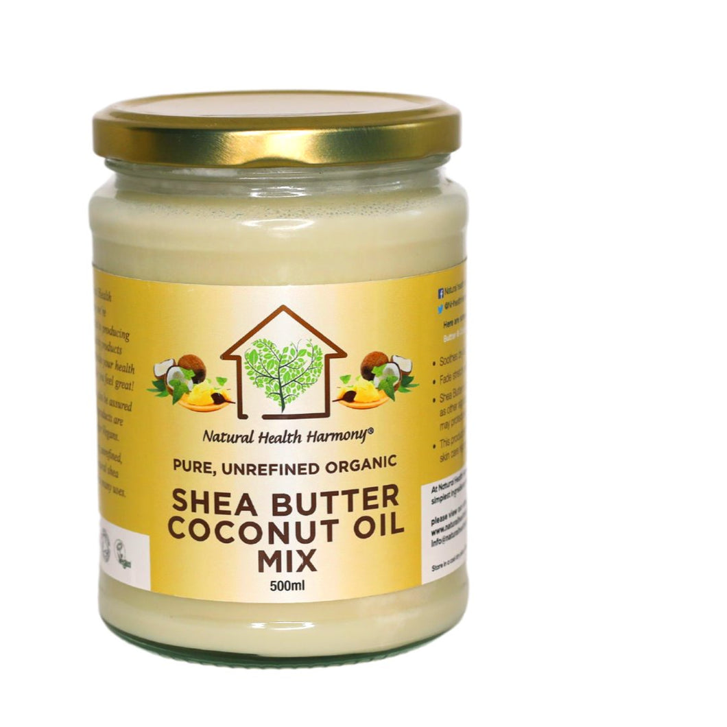 Natural Health Harmony Shea Butter Coconut Oil Mix 500ml