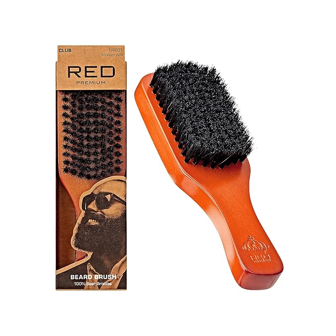 Red by Kiss Premium Beard Brush Club BR201