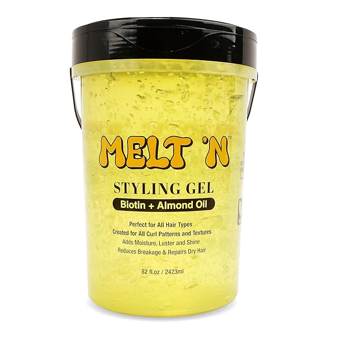 EBIN Melt'n Styling Gel - Biotin and Almond Oil (Yellow) 82oz