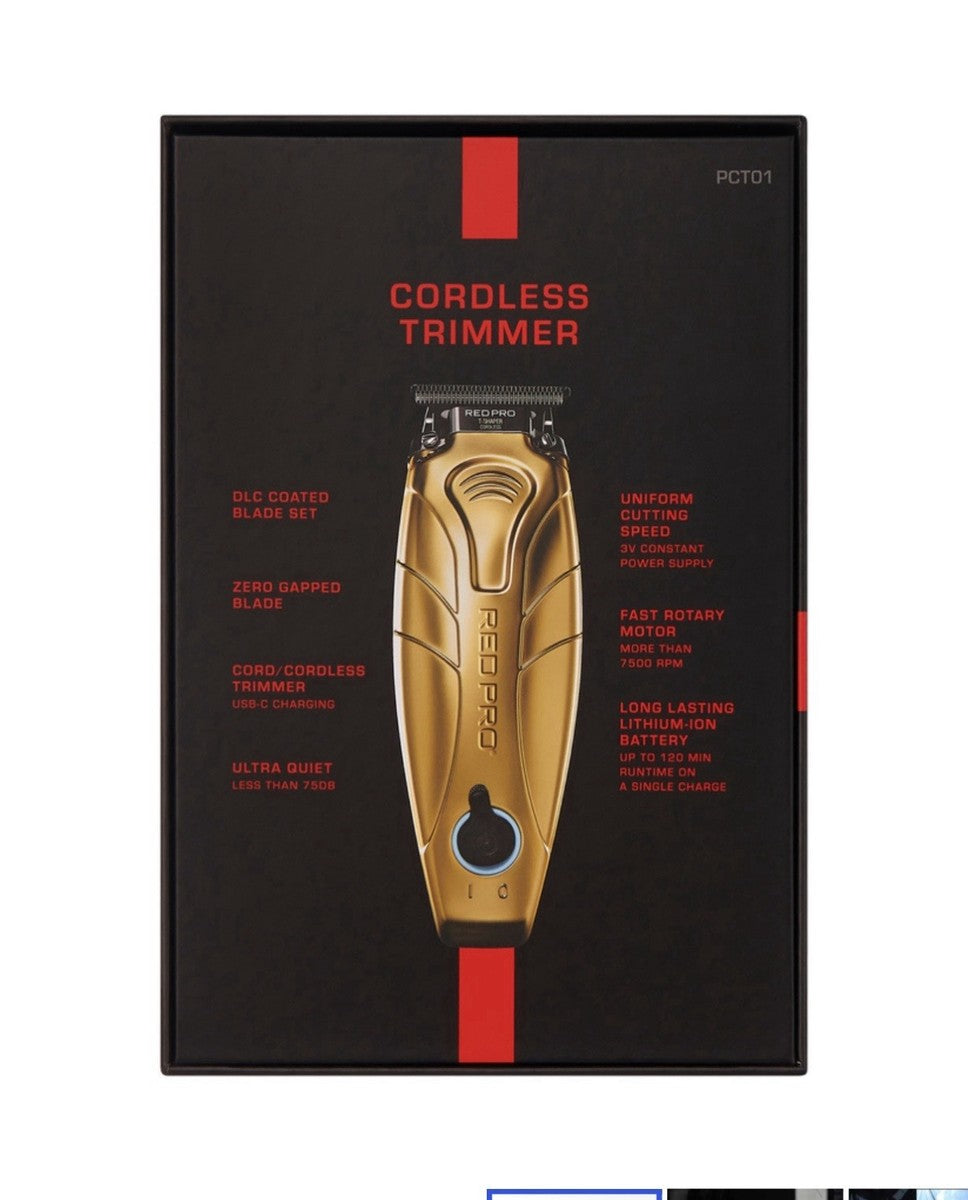 Red by Kiss Pro Cordless Trimmer Gold PCT01