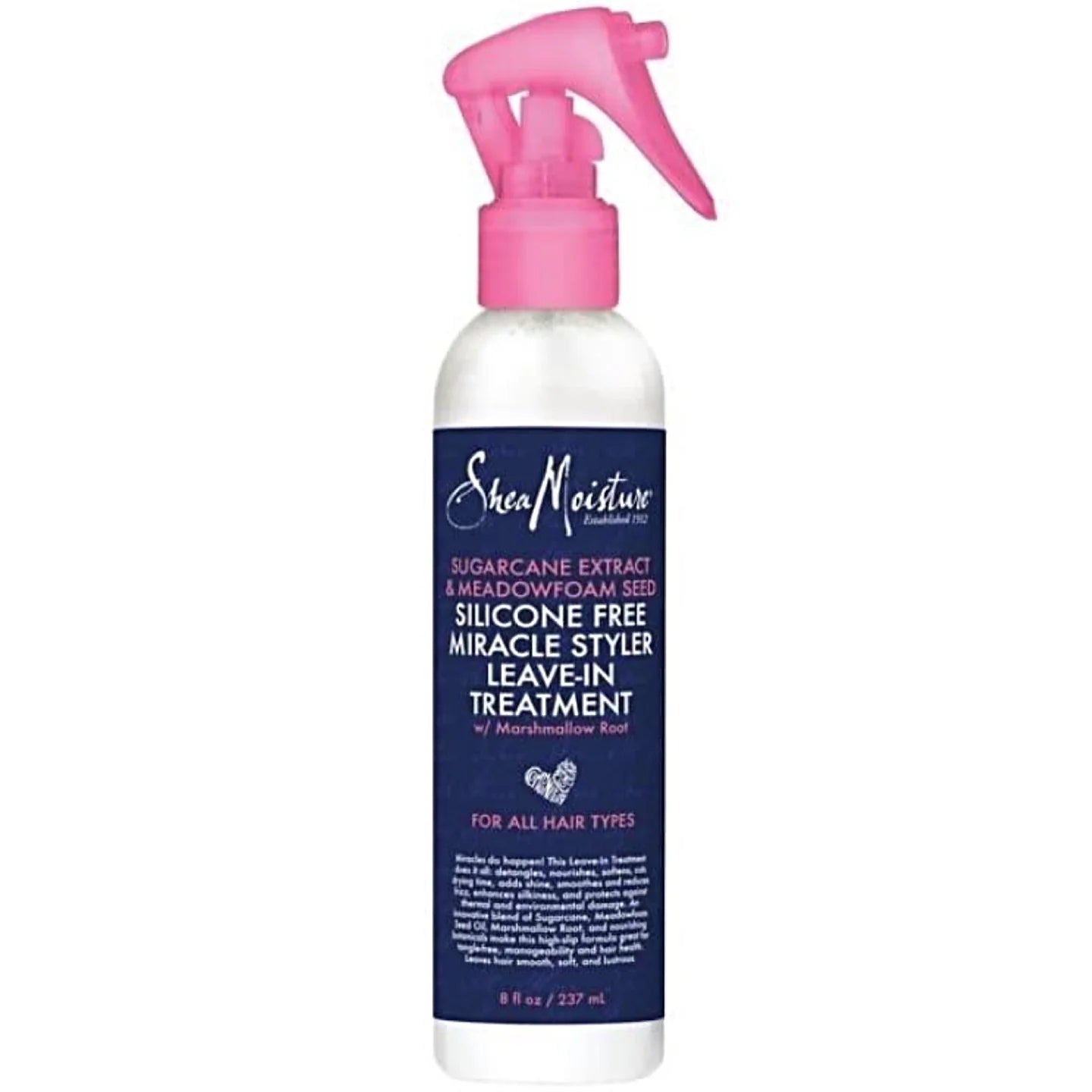 Shea Moisture Sugarcane Meadowfoam Miracle Styler Leave in Treatment 8oz