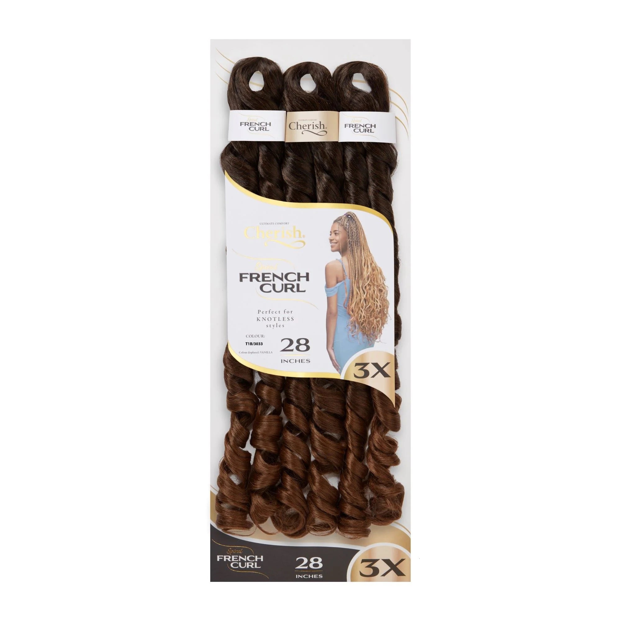 Cherish 3X Spiral French Curl Bulk 28in