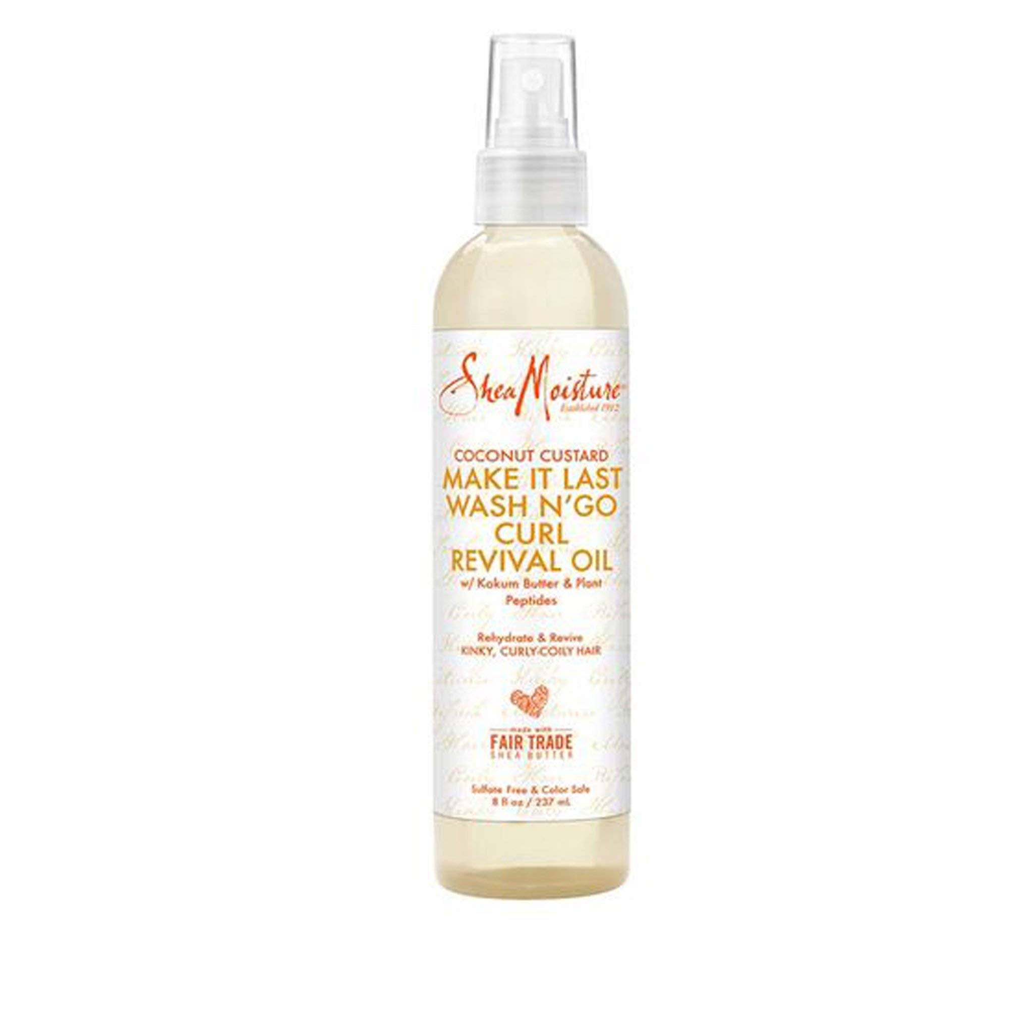 Shea Moisture Coconut Custard Wash n Go Curl Revival Oil 8oz