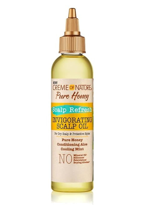 Creme of Nature Pure Honey Scalp Refresh Invigorating Scalp Oil 4oz