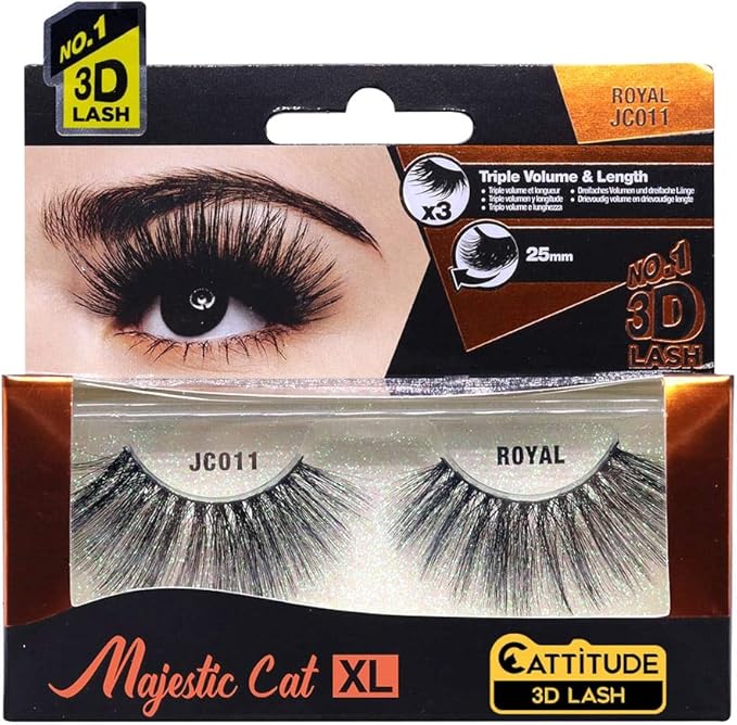 EBIN Cattitude Eyelashes - Majestic Cat XL Royal 011