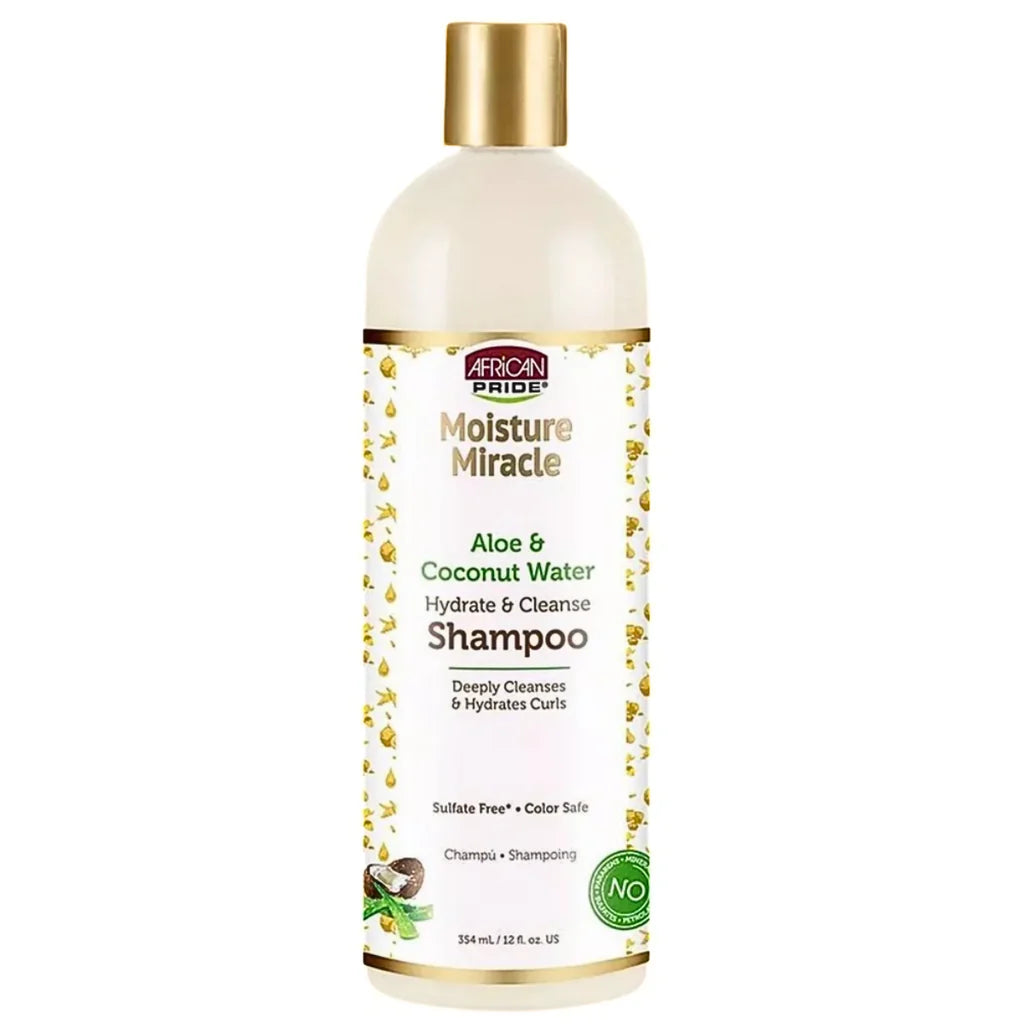 African Pride Moisture Miracle Aloe and Coconut Shampoo 12oz