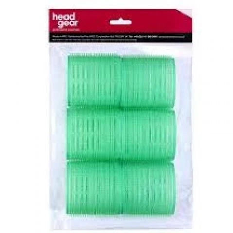 Head Gear Velco Rollers Green 48mm