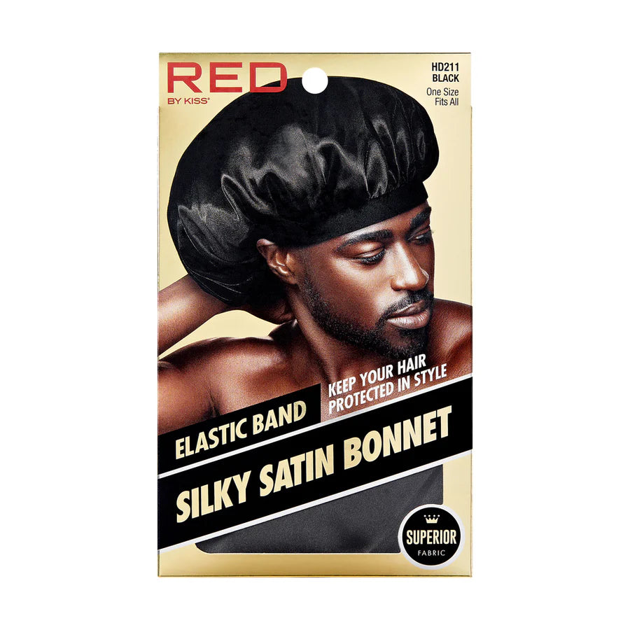 Red by Kiss Mens Silky Satin Bonnet HD211