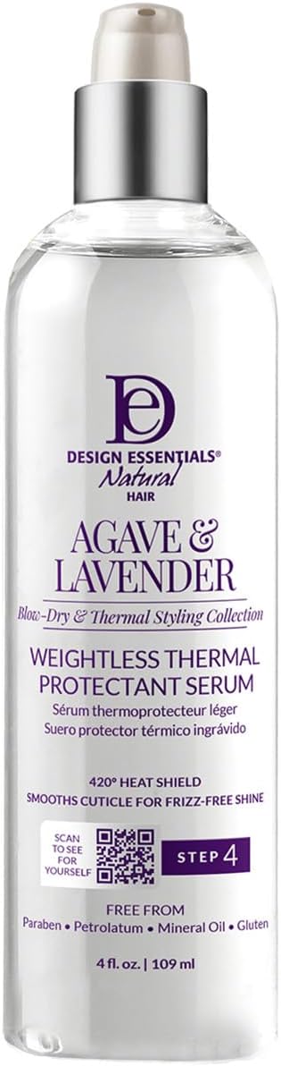 Design Essentials Agave and Lavender Weightless Thermal Protectant Serum 4oz