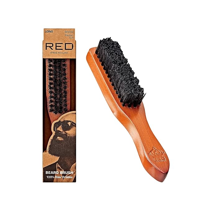 Red by Kiss Premium Beard Brush Long BR202