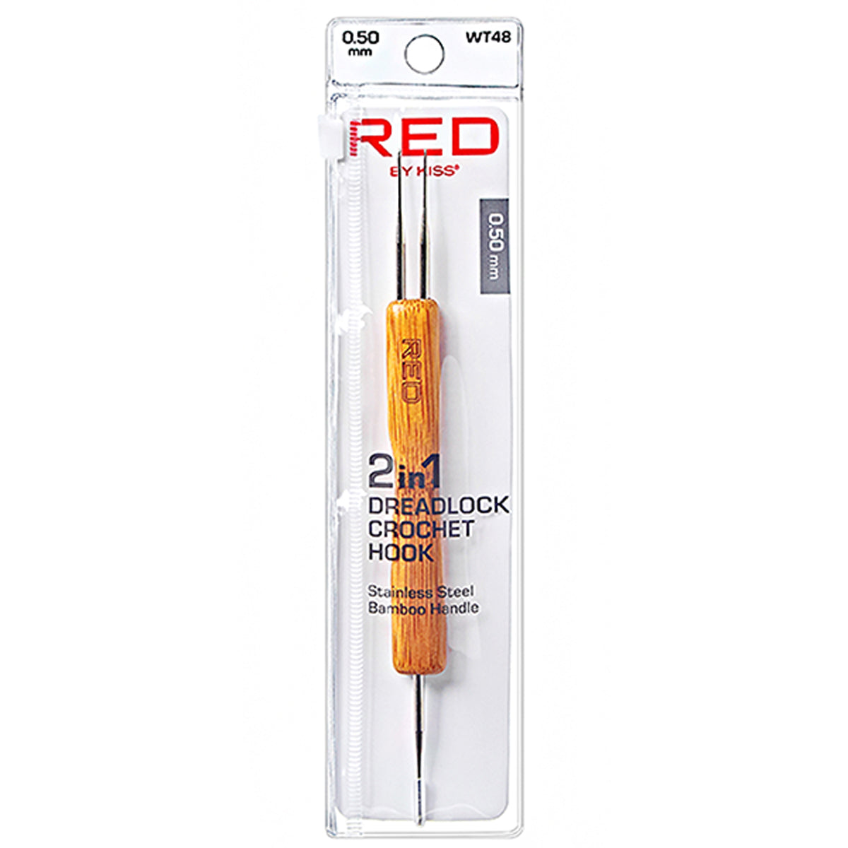 Red by Kiss 2 in 1 Dreadlock Crochet Hook 0.50mm WT48