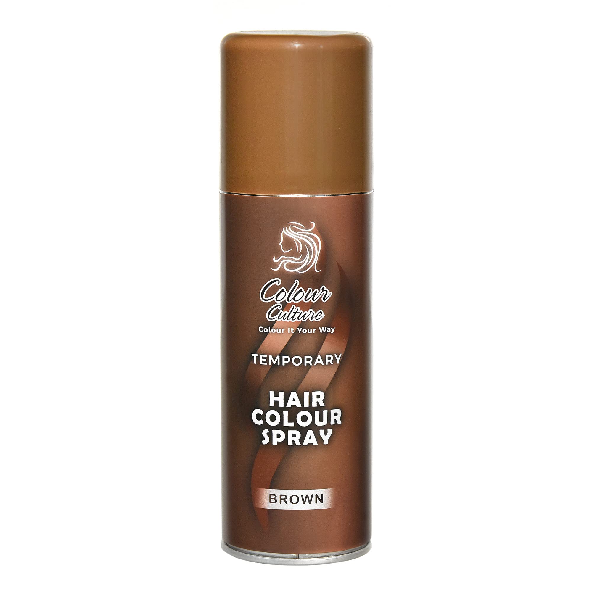 Colour Culture Temporary Hair Colour Spray Brown 125ml