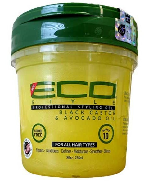 Eco Style Avocado and Black Castor Oil Gel 8oz