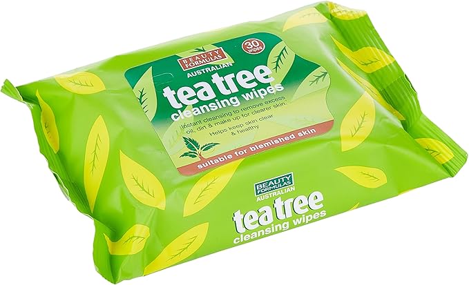 Beauty Formulas Tea Tree Cleansing Wipes