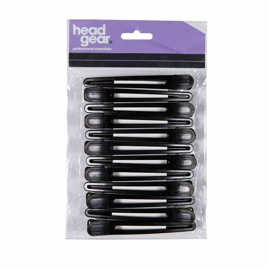 Head Gear Hair Clips Black and Metal