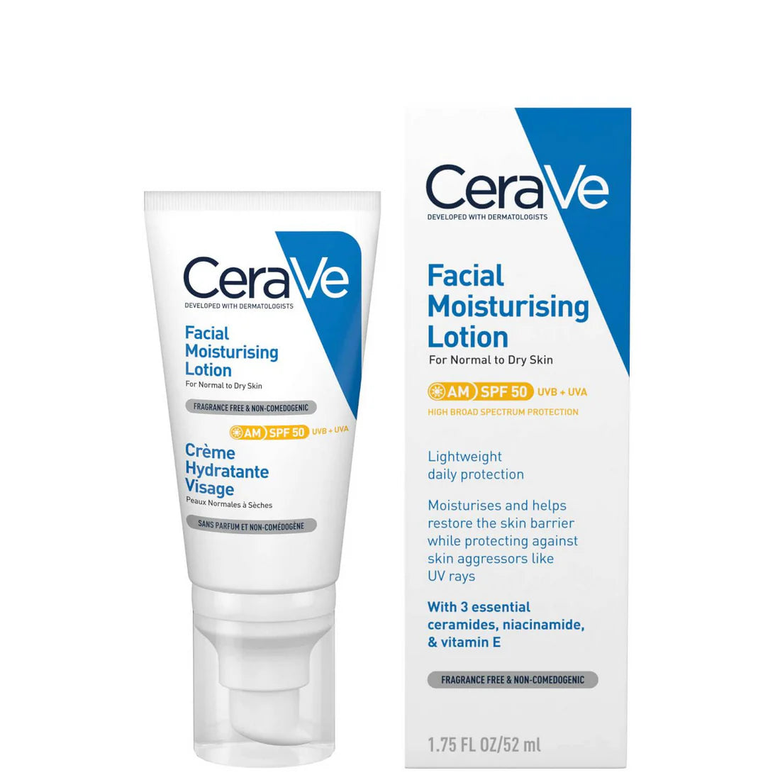 CeraVe Facial Moisturising Lotion AM SPF50 1.75oz