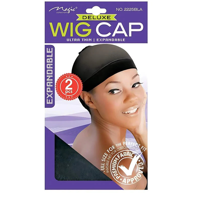 Magic Collection Wig Cap Black 2pc - 2225BLA