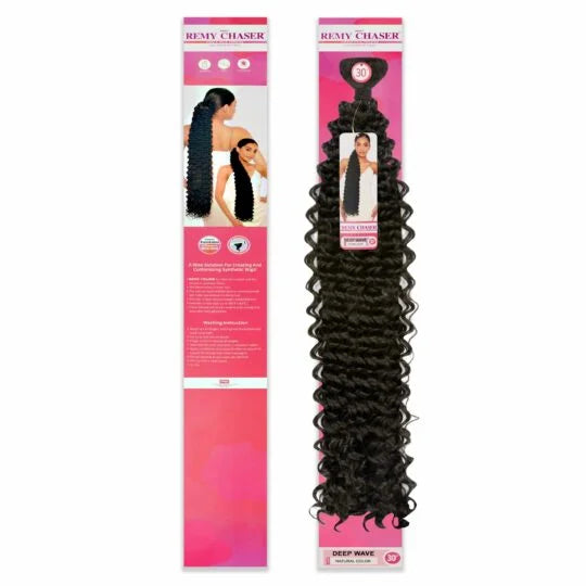 Remy Chaser Premium Synthetic Weave - Deep Wave 30'' Natural Colour