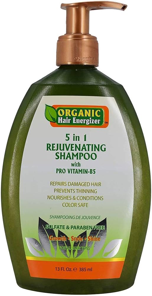Organic Hair Energizer 5 in 1 Rejuvenating Shampoo 13oz