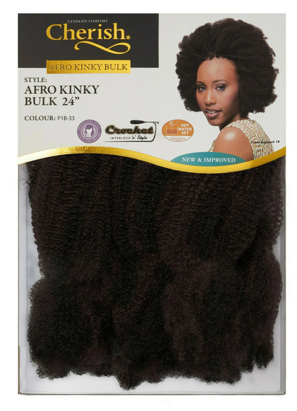 Cherish Afro Kinky Bulk 24in