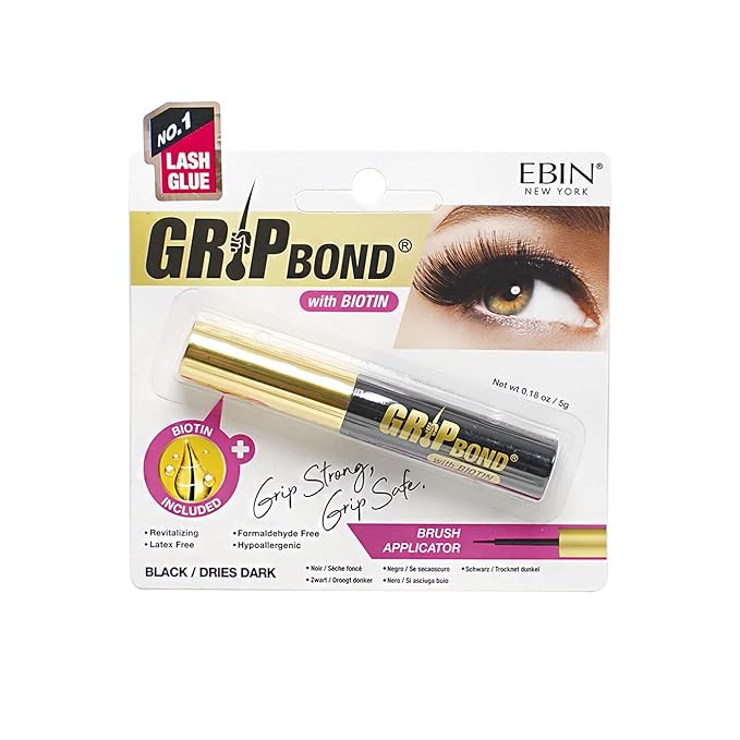 EBIN Grip Bond Eyelash Glue - Biotin Black 5g
