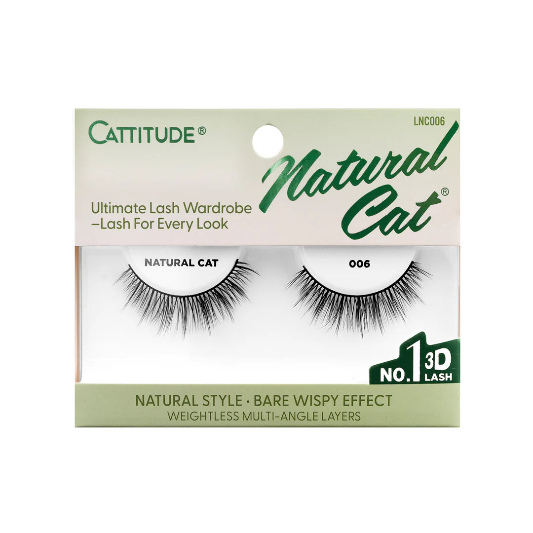 EBIN Cattitude Eyelashes - Natural Cat 006